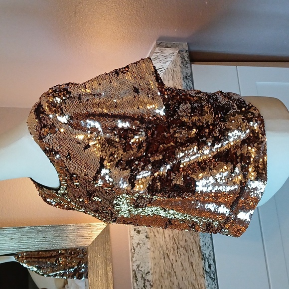 ✨️ Sequin women's blouse top size M - Picture 5 of 9
